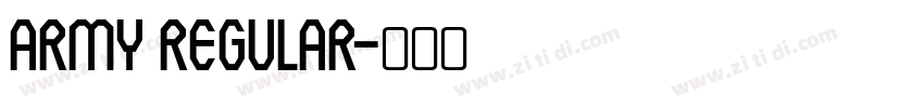 ARMY REGULAR字体转换